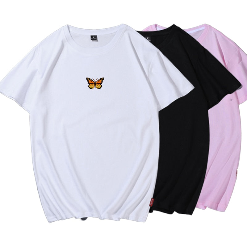 Butterfly Print Women T-shirt
