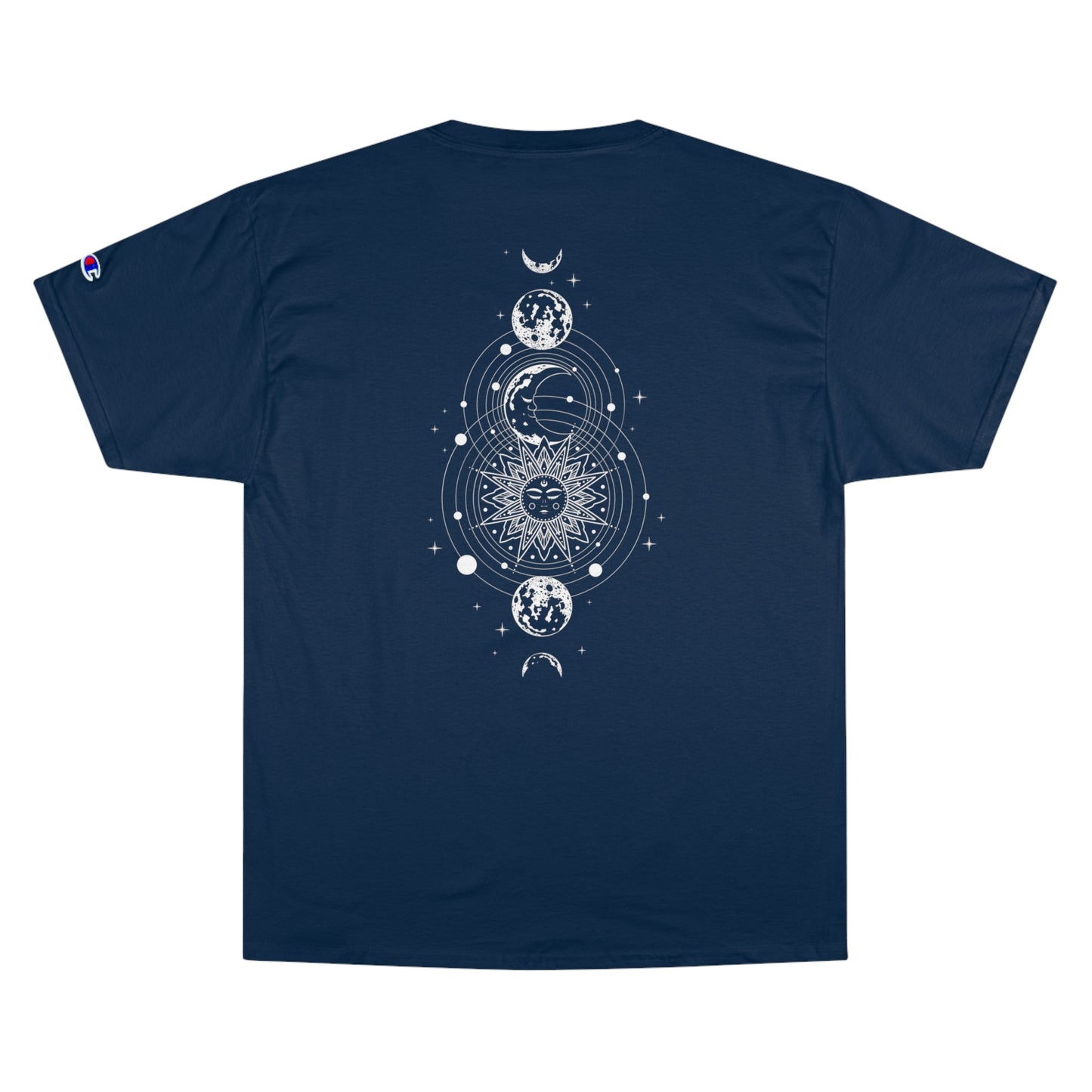 Mystical Moon and Sun Print Men Champion T-Shirt