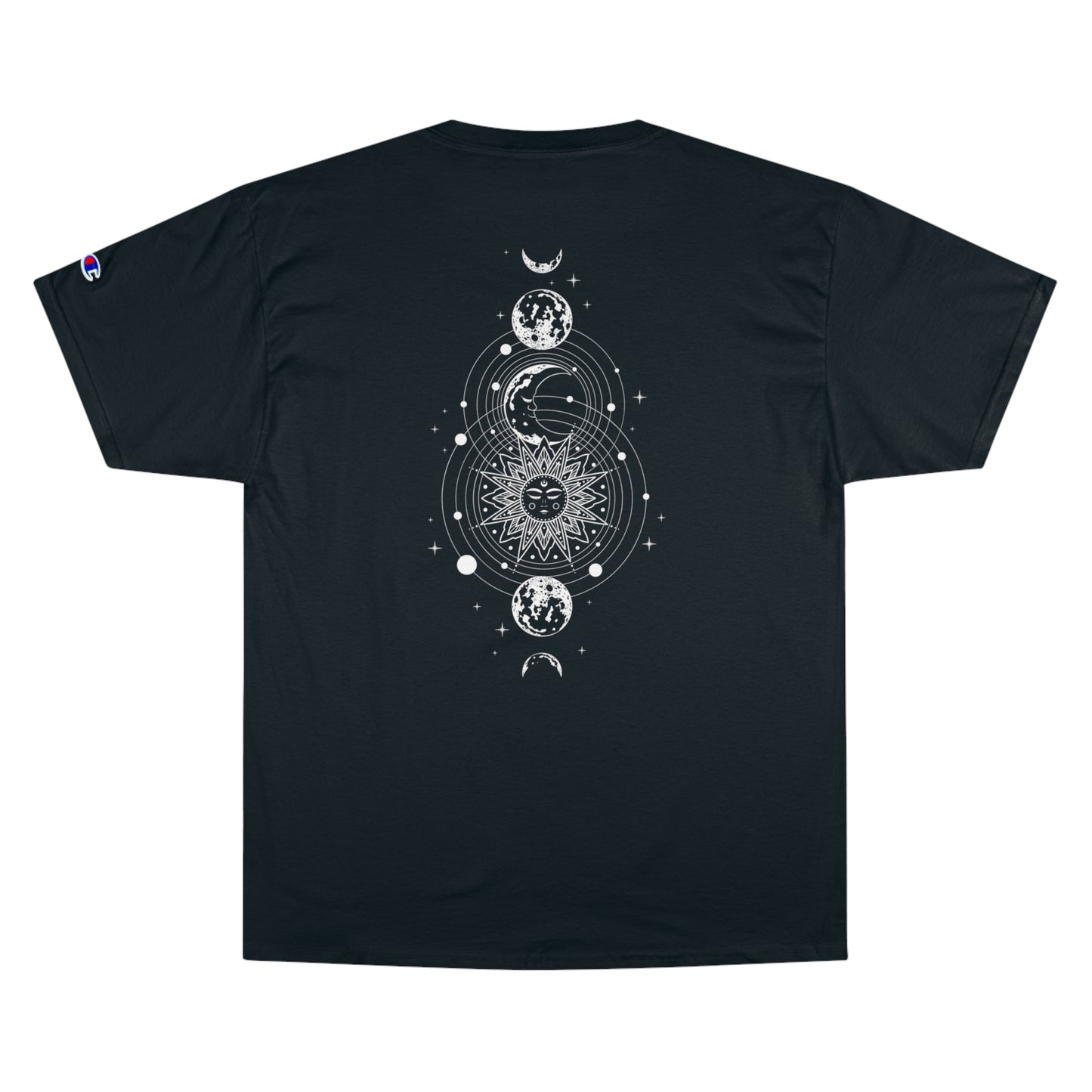Mystical Moon and Sun Print Men Champion T-Shirt