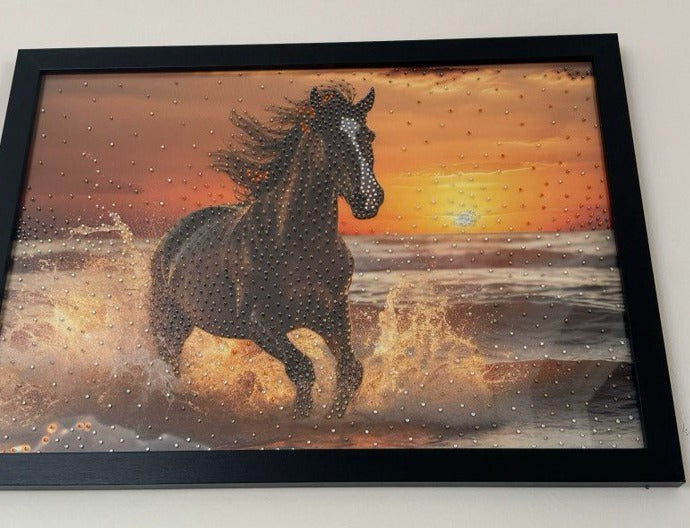 Horse Posters with Rhinestones