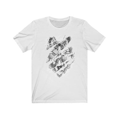 Wolf Head Printing Men's T-shirt