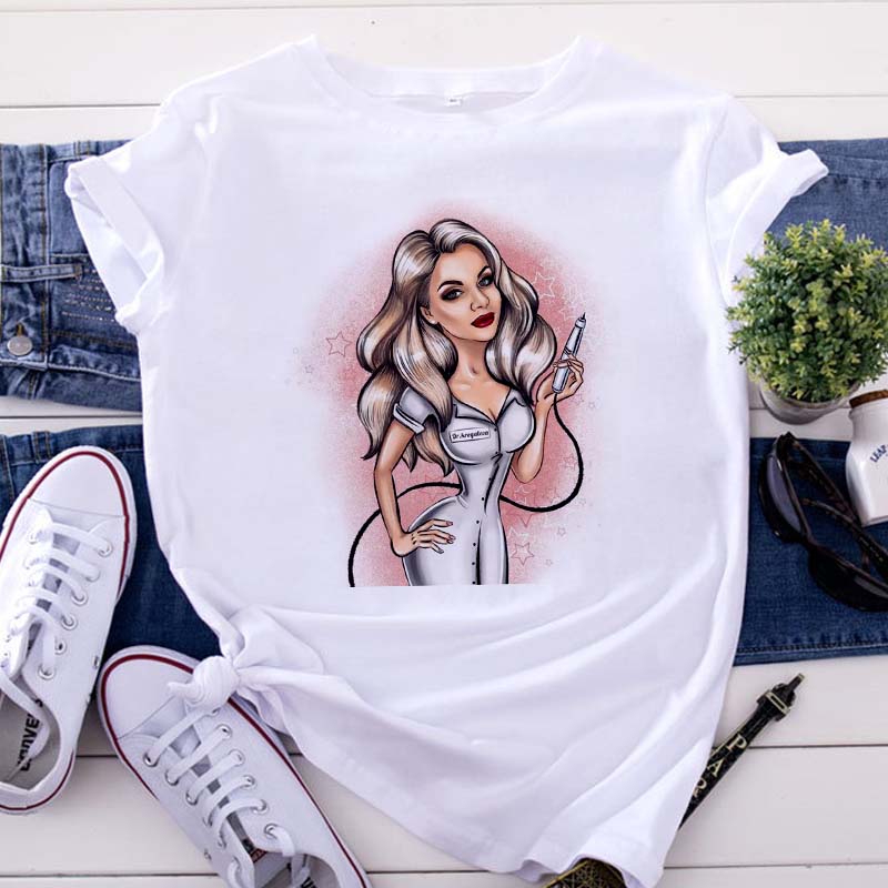 Character Print Women T-shirt