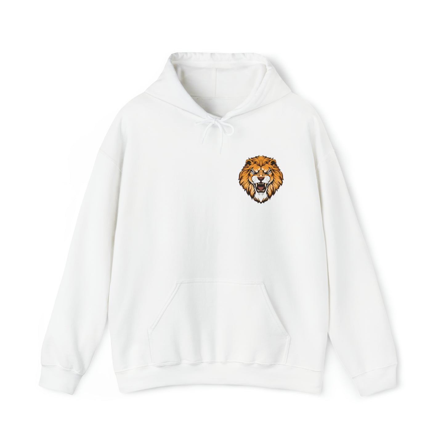 Lion Print Men's Hoodie: Roar Above Adversity