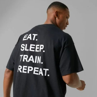 Eat, Sleep, Train, Repeat Men's T-shirt